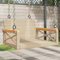 HEFZGDB Hängesessel Beige 63x62x40 cm Poly Rattan Balkon Bank Bank Outdoor Parkbank Geeignet für Pool. Terrasse. Garten.