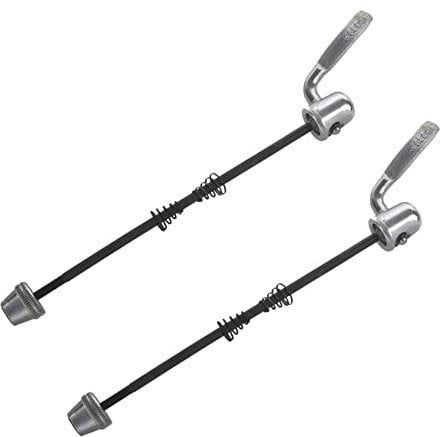 VENOAL 2 Stück silberfarbene Fahrrad-Schnellspanner-Spieße für Trainer, Fahrrad, Rennrad, Mountainbike, Hinterrad-Reifen