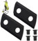 WHMYZHL 2 pcs Wood Chipper Blades Garden Shredder Knives Compatible with Eco ES1600, McCulloch MCS2001, Sun Joe CJ601E CJ602E, Earthwise GS70015 - Double Sided Cutting Tools (2 Hole)