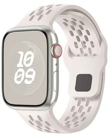 Sport Strap for Apple Watch Straps 44mm 45mm 46mm 40mm 41mm Ultra 49mm 38mm 42mm for Men Women,Soft Silicone Breathable Replacement Band for Apple Watch Ultra 2 Series 10 9 8 7 6 5 4 3 SE,iWatch Strap