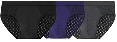 MEIION boxhero Pack de 3 Slips en Fibre de Bambou Pack de 3 Slips en Fibre de Bambou - Ultra Doux, Respirants et Éco-Responsables - Confort Optimal pour Hommes