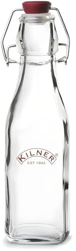 AMK® Clip Top Preserve Bottle 0.25L Glass Bottle with Airtight Seal Ideal for Oils Vinegars and Dressings