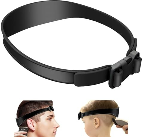 ZORVUJI Outil de Coupe de Cheveux Professionnel, Guide de Coupe Réglable, pour Coupe de Cheveux à Domicile, Lignes Droites de Nuque, Portable, Facile à Utiliser (Noir)
