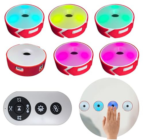 Reaktionstrainingsleuchten, 4 Modi, Sport, Agility-Lichter, Trainingsset mit USB-Aufladung, Sport-Reaktionstraining, Lichter, Geschwindigkeit für Sportler, Trainer, Fitness-Trainer (6)