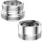 Adaptador de grifo, 2 piezas Rosca macho M18 a M22 - Conector de grifo de metal para conectar aireadores al grifo - Adaptador de rosca de latón para rosca exterior