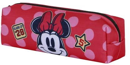 Disney Minnie Maus Class-Fan Quadrat Federmäppchen 2.2, Rosa, 22 x 9 cm