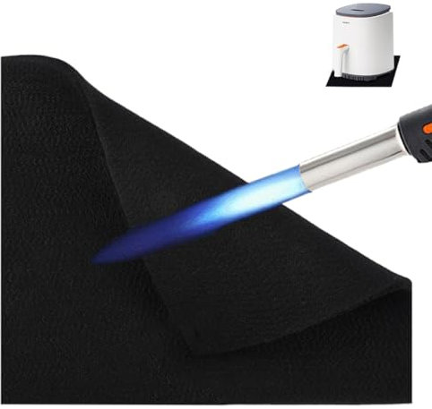 30x30cm Feuerfeste Unterlage, 8mm Hitzebeständige Feuerschutzmatte Starke Stark Carbonfilz Feuerschutzmatte, Feuerfeste Platte für Wartung Schweißen, Brandschutz, Feuerlöschen, Feuer Blockieren, Grill