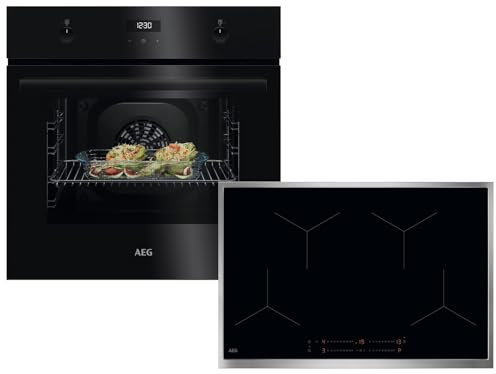 AEG AB17B Set Backofen BEK43511XB + Induktionskochfeld OIO84A00XB
