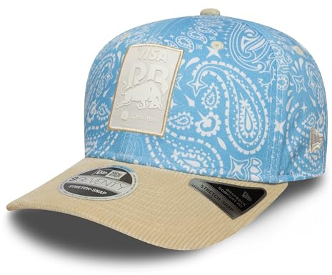 New Era Visa Cash App Racing Bulls F1 Team - Offizieller 2025 Merchandise - Pastellblau Stretch Snapback Baseball Cap Verstellbar