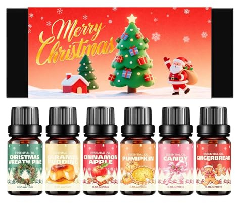Duftöl Für Den diffusor - 6 Stück Duft Nach Seife - Weihnachtliches Duftöl Für Diffuser - Für Zuhause Körpermassage Schlafzimmer Badezimmer Meditation Spa Yoga Winter