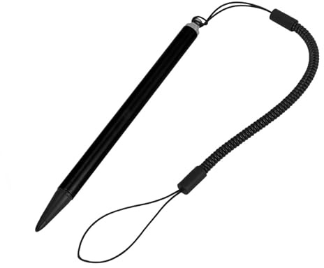 Generic Screen Touch Pen Resistiver Eingabestift mit Harter Spitze und Federseil für POS PDA, 5er-Pack für Schreibtafeln (Black)