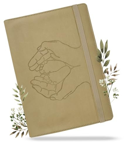 Bokshi | Mutterpasshülle U-Heft Hülle Impfpasshülle in einem | All-in-One Dokumenten Organizer aus Premium PU-Leder | Stilvolle Mappe für Schwangere | Geschenk zur Geburt (Beige)