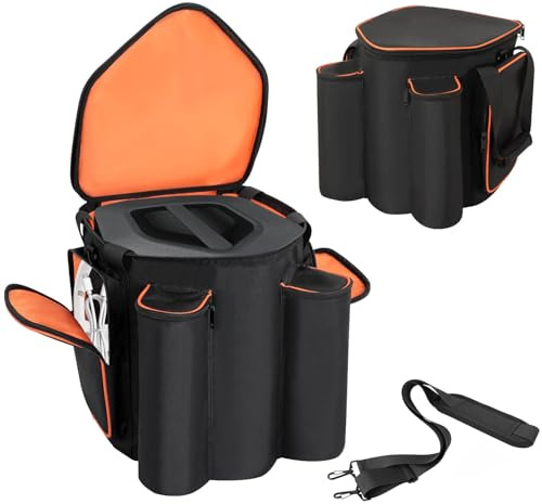 Carrying Case for Bose S1 Pro+ & S1 Pro, Padded Protective Speaker Bag with Shoulder Strap, Large Capacity Organizer with Multi Pockets for Microphone, Charger and Accessories (Bag Only)