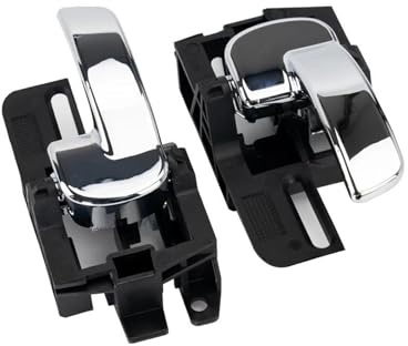 For Qashqai J10 Dualis 2 Pcs Left Right Front Rear Interior Door Handle | Compatible with Nissan 80671-JD00E 80670-JD00E 80670JD00E 80671JD00E Easy Installation Sturdy Build Precision Fit Durable