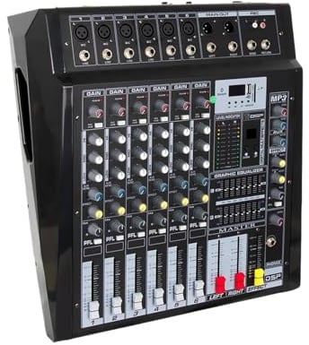 6 Channel Professional Mixer With Power Amplifier All-in-one Stage Performance High-power Mixer DSP Effect 700W Watt Amplifier