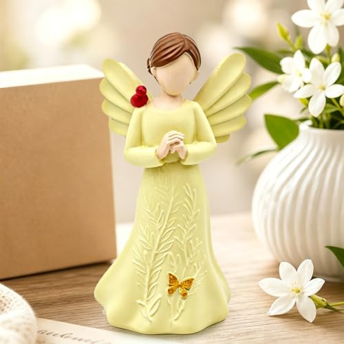 YTACREA Schutzengel-Figuren für Frauen, Engelsstatuen als Geschenke zum Geburtstag,Weihnachtsdekoration, Engel Figur für zu Hause, Geschenke, die Mut Machen, Trost Spenden und Glückwünsche