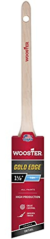 Wooster (Brosse 5234–1.5 Doré Edge mince Angle Sash Pinceau, non