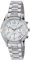 BREIL - Damen Uhr aus der Kollektion C'est CHIC EW 0275 - Armbanduhr mit Analogem Zifferblatt in Weiß mit Kristallen - PE902 SUNON Bewegung - Quarzuhr - mit Edelstahl-Armband