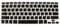 Sharplace Russian/English Keyboard Letter Cover Film For 13 inch Pro/Air, Black