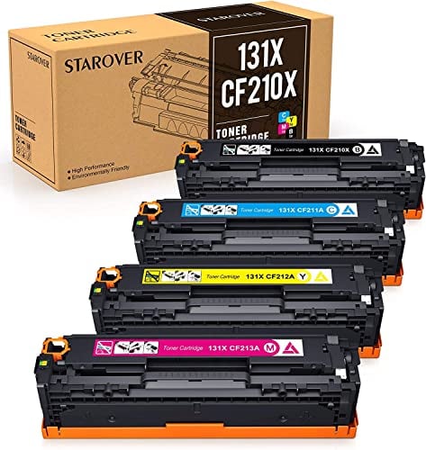 STAROVER Kompatible Tonerkartusche, Ersatz für HP 131X 131A CF210X CF210A für HP Laserjet M251nw M276nw,128A CE320A CP1525n CP1525nw CM1415fn CM1415fnw,125A CB540A CP1215 CP. 1515n CM1312 CM1312nfi