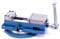 JETON Präzisions Maschinenschraubstock mit Tisch, BB=100mm, Blau
