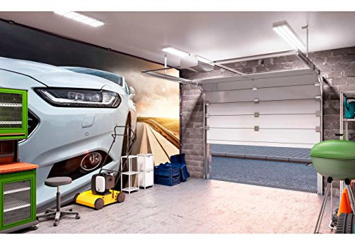 Papier peint en vinyle et papier peint pour voiture de sport Blanc 350x250cm