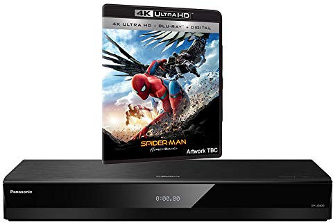 Panasonic DP-UB820 MULTIREGION for DVD Blu-ray Player Bundle with Spiderman Homecoming Ultra HD 4K Blu-ray Disc