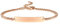 VNOX Personalisierte Gravur Paar Armbänder Personalisierbaren Armbänd Familie Armbänder|Partnerarmband für Paare|Pärchen Armband (Roségold-4mm-17cm)