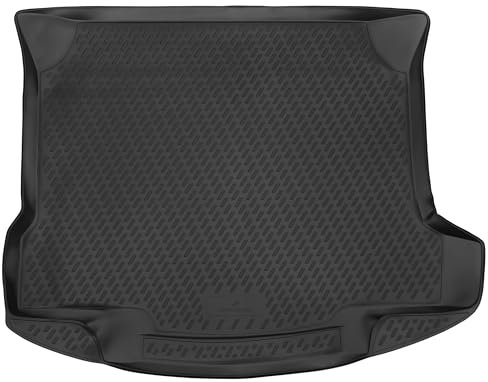 WALSER XTR Kofferraumwanne für Mazda 3 (BL) Limousine 2008-2014, 100% passgenaue Antirutschmatte Auto, Gummimatte Auto, Kofferraum Schutzmatte, Anti Rutsch Matte Gummi, Auto Gummimatten