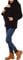 amropi 3 en 1 Porte-bébé Maternité Polaire Sweats à Capuche Femme Kangourou Pullover Sweat-Shirt Noir,L