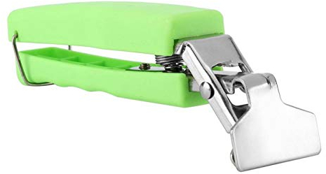 Stainless Steel Multi Function Anti Scald Bowl Clip,Hand held Dish Clamp Holder Safe Tongs Cooking Oven Air Fryer Camping Tool (Green) Tableware