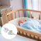 LATTCURE Gurt für Babybett, 7m Befestigung Beistellbetten Gurt für Boxspringbetten, Beistellbett Gurt,Gurt für Boxspringbetten, Beistellbett Gurt Weiß zum Andocken an das Erwachsenenbett