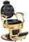 Barberpub Friseurstuhl Friseursessel mit Retro-/ Vintage Stil Gold 2935GD