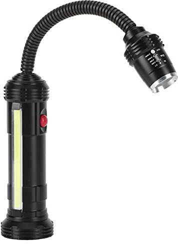 LED-Arbeitsleuchte Flexibler Schwanenhals LED-Arbeitsleuchte Aluminium USB-Aufladung IP44 Wasserdicht Mit Magnetfuß für Mechanische Bearbeitung, Werksseitige Werkzeugmaschinen,spezielle Beleuchtung
