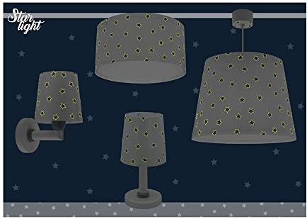 Dalber Lámpara Infantil De Mesa Star Light Estrellas Blanca, 82211B, E14