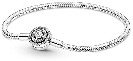 PANDORA Armband Timeless Schlangenarmband silber, Zirkonia 590038C01 18 cm