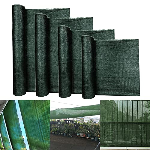 XMTECH HDPE Zaunblende Tennisblende Sichtschutz Zaun Netz aus 150 g/m², Windschutz Sonnenschutz Schattiernetz mit Kabelbinder für Sportplatz Garten Balkon - Grün, 1,5 x 10 m