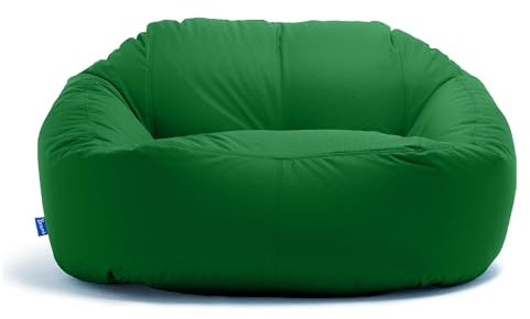 Bruni Lounge Sitzsack-Sofa in Tannengrün – Indoor und Outdoor XXL Sitzsack-Lounge, Couch für 1-2 Personen