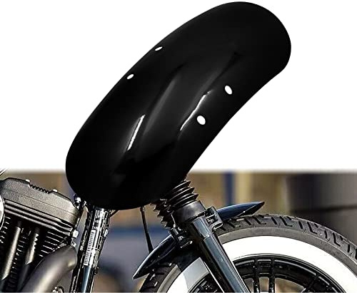 HDBUBALUS Motorrad-Schutzblech, kurz, vorne, passend für Harley Sportster Forty Eight XL1200X 2010–2017, glänzendes Schwarz
