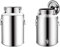 201 Edelstahl Luftdichter Milchkannen-Transporteimer Weinkübel Milchkanne Teekanister Fass Wasserbehälter Krug Mit Silikonversiegeltem Deckel Strapazierfähig/,Ohne Hahn,5L,Improve55