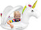 LOYO Flotteur de natation pour bébé pour tout-petits, flotteur de piscine licorne avec auvent, bouée de natation pour bébé pour 24 à 36 mois vacances d'été