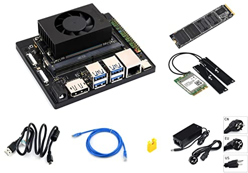 Waveshare Jetson Orin Nano AI Development Kit for Embedded and Edge Systems,with 8GB Memory Jetson Orin Nano Module,Free 256 GB NVMe Solid State Drive,Meet The Needs of Large AI Project Development