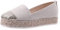 Chaussures d'été pour femme - Ballerine en corde - Plateforme - Couleur unie - Toile tissée - Chaussures décontractées - Mode - Chaussures d'hiver pour femme, beige, 37 EU