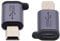 CY Adattatore 2 pezzi/Los USB2.0 Micro femmina a Mini USB Type-C spina USB-C alimentatore 480 Mbps dati con fori per catena