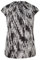 comma Geraffte Bluse mit All-Over-Print schwarz 34
