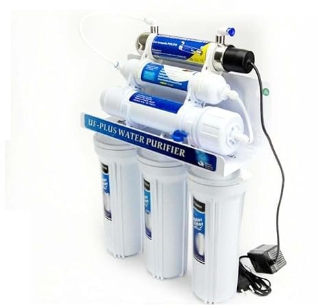 DC Solution | Depuratore acqua ultra filtrazione 6 stadi con lampada UV | Purificatore domesitco acqua potabile dal rubinetto di casa