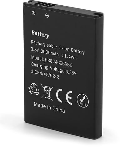 SHAWOROCE Batteria ricaricabile agli ioni di litio da 3000 mAh, 3,8 V, compatibile con Huawei WiFi Mobile Router Hotspot WLAN E5577 E5783-836 E5785 E5787 HB824666RBC