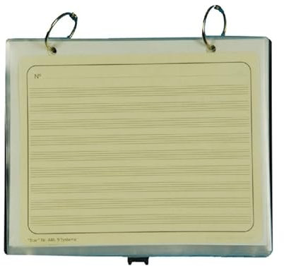 Star Notenschreibpapiere Allwetterschutz mit 2 Ringen Marschformat, 10 Taschen - Marschmappe