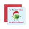 Huxters Weihnachtskarten für Frauen - Ha Pea Weihnachten Mama Happy Christmas Karte für Weihnachten Urlaub - Mama Weihnachtskarte mit Lovely - Lustige Weihnachtskarte (Mama)