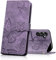 CXTcase Handyhülle für Samsung Galaxy S24 Hülle,Schutzhülle Flip Case für Samsung Galaxy S24,PU Leder Magnetische Schmetterlings Lederhülle Tasche für Samsung Galaxy S24,Lila